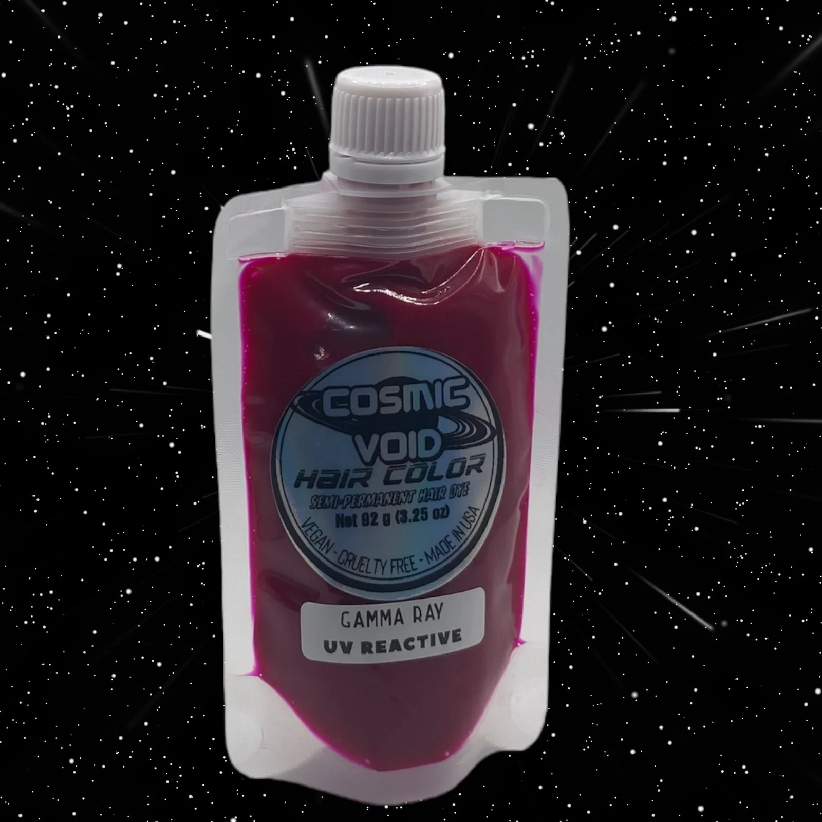 GAMMA RAY - UV REACTIVE Hot Pink Semi Permanent Hair Dye — Cosmic Void
